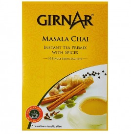 Girnar Masala Chai Instant Tea Premix With Spices  Box  10 pcs